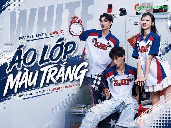 mẫu áo lớp màu trắng đẹp