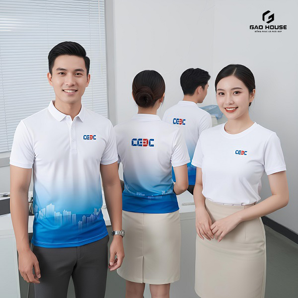 May đồng phục công ty ở Gạo House