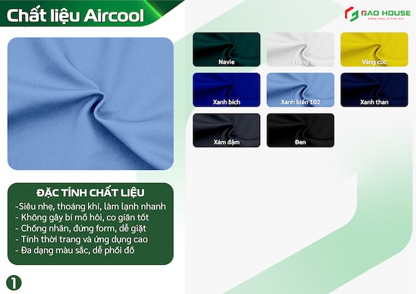 Vải Aircool may đồng phục văn phòng