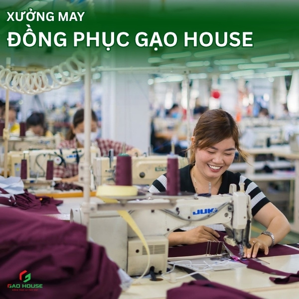 Xưởng may áo lớp cắm trại Gạo House