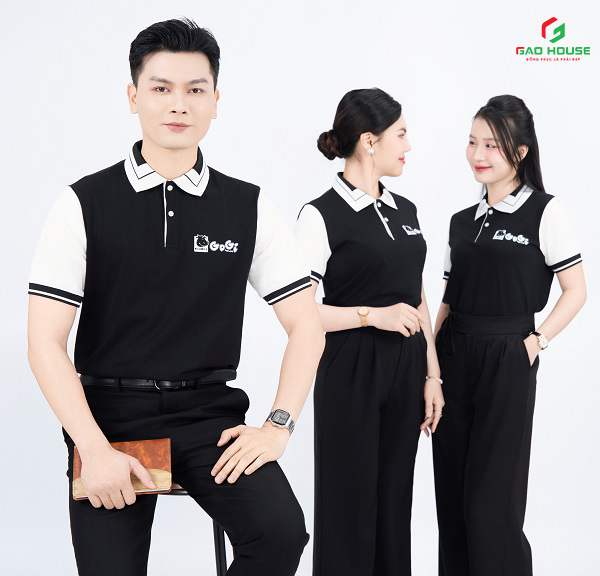 áo đồng phục nhà hàng có cổ tại ninh bình