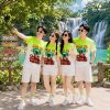 áo phông đồng phục nhóm màu xanh lá