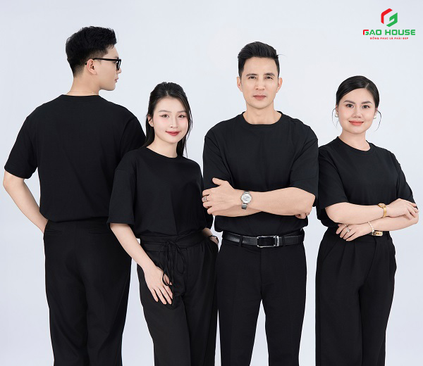 áo thun đồng phục công nhân cổ tròn tại tây ninh