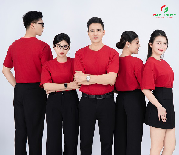 áo thun đồng phục công ty cổ tròn tại thái nguyên
