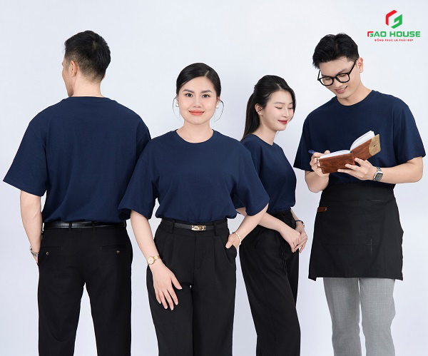 áo thun đồng phục công ty tại đắk lắk cổ tròn