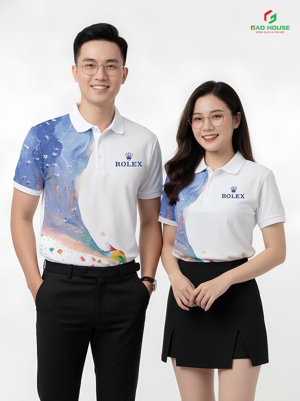 Áo thun đồng phục màu tím đẹp