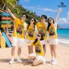áo thun đồng phục nhóm màu vàng