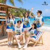 mẫu áo đồng phục nhóm màu trắng