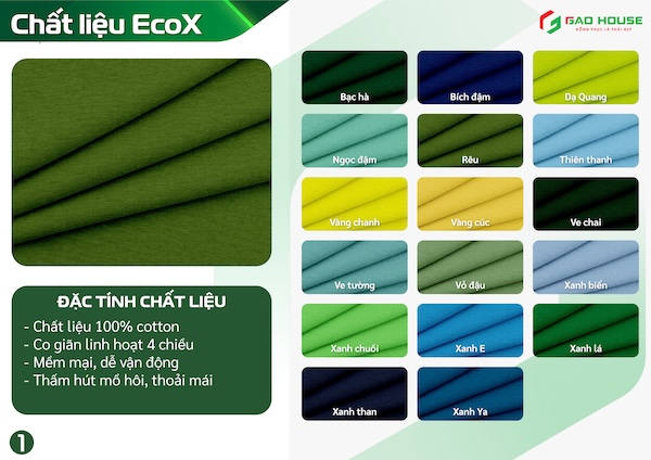 Vải EcoX may đồng phục công ty Hà Nội