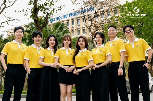 áo đồng phục họp lớp màu vàng