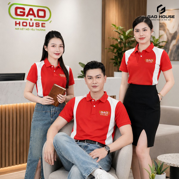 áo đồng phục màu đỏ tươi