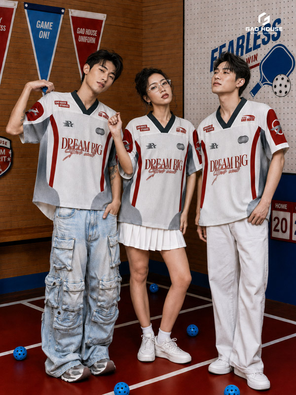 mẫu áo lớp baseball dream big
