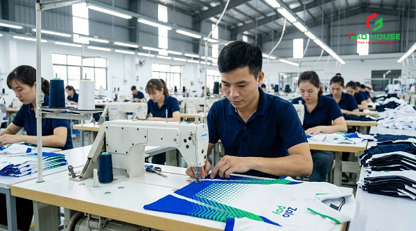 xưởng may đồng phục công sở tại điện biên
