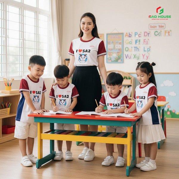 áo thun đồng phục giáo viên mầm non
