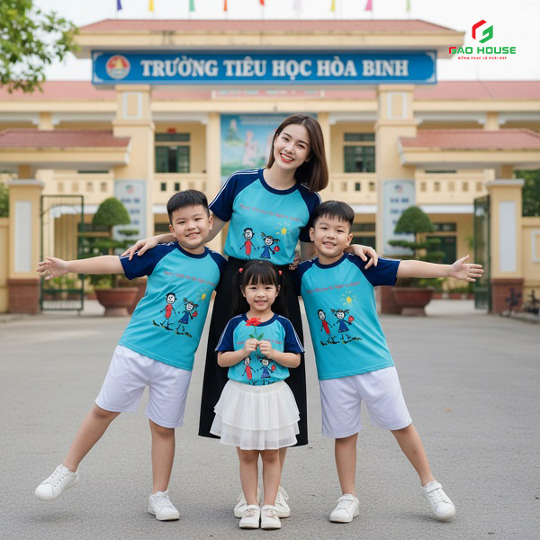 mẫu áo đồng phục giáo viên mầm non